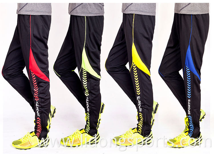 Wholesale orders high quality tracksuit bottoms polyester elastic soccer training pants